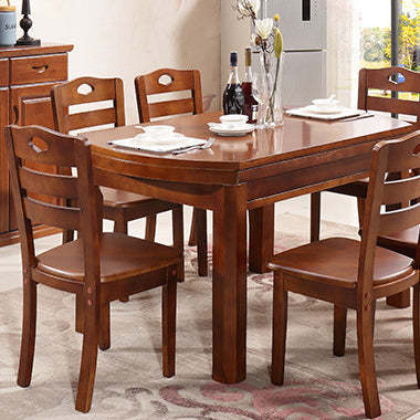 Chinese Rubber Wood Border Dining Chair