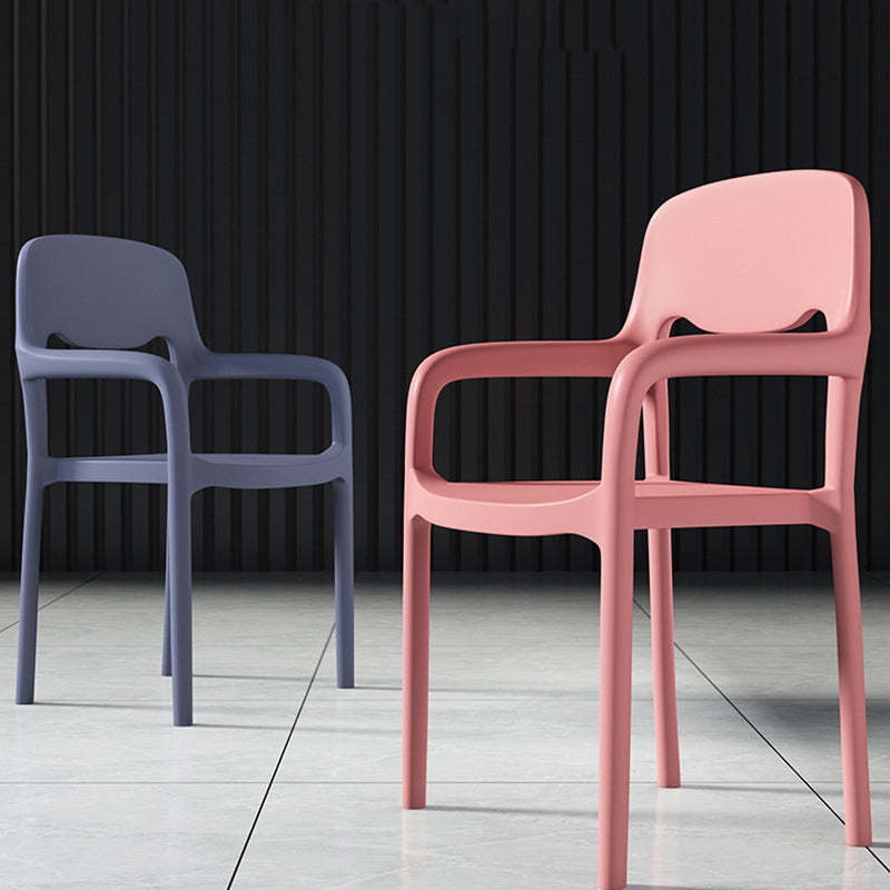 Scandinavian Open-Back Dining Chair — Khaki