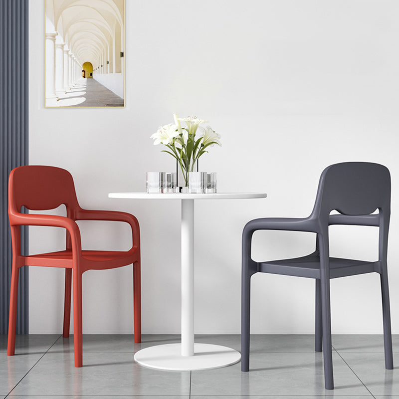 Scandinavian Open-Back Dining Chair — Light Green