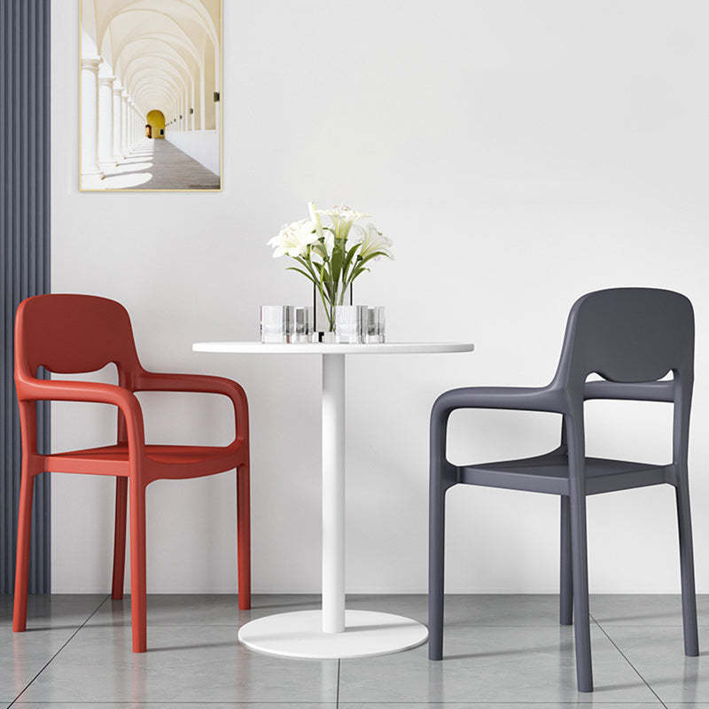 Scandinavian Open-Back Dining Chair — Light Green