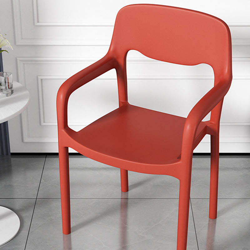 Nordic open-back gray dining chairs & benches
