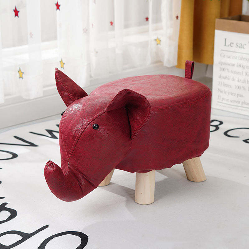 Gray creative kids footstool footstools — Elephant / Red