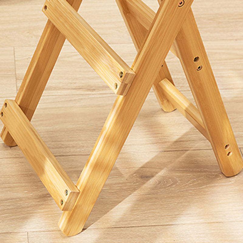 Modern Bamboo Round Foldable Bar Stool