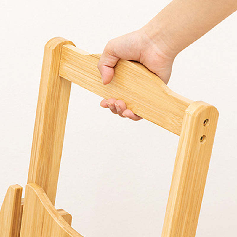 Modern Bamboo Round Foldable Bar Stool