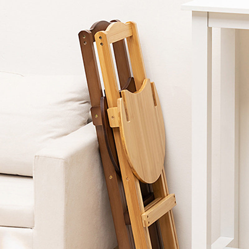 Modern Bamboo Round Foldable Bar Stool