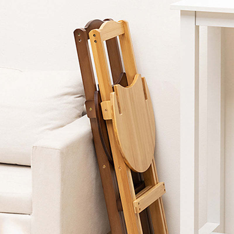 Modern Bamboo Round Foldable Bar Stool