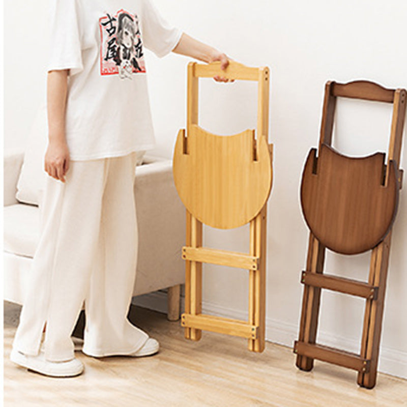 Modern Bamboo Round Foldable Bar Stool