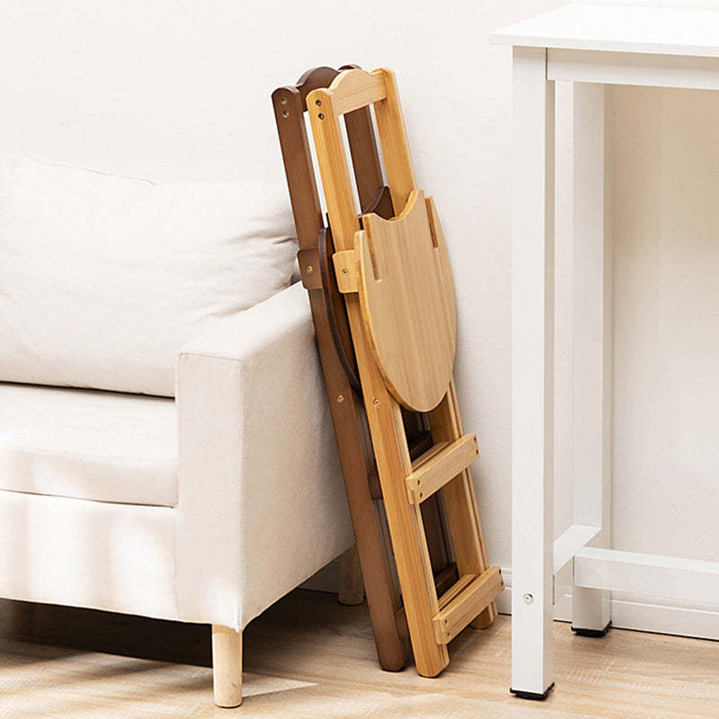 Modern Bamboo Round Foldable Bar Stool