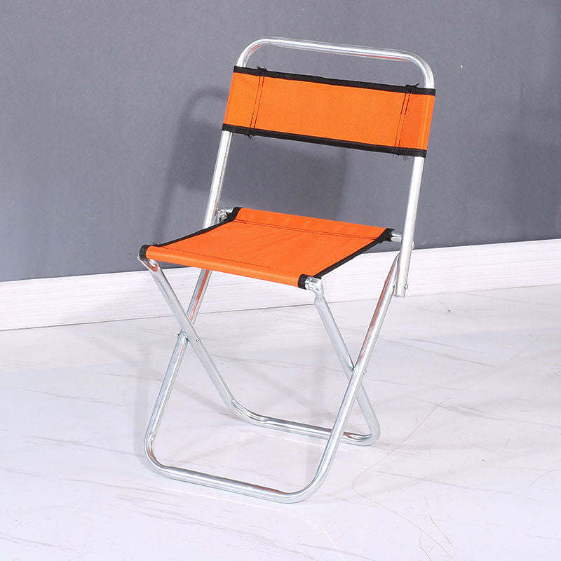 Modern Fabric Metal Foldable Outdoor Chair — Green