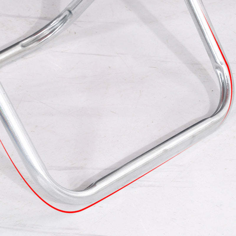 Modern Fabric Metal Foldable Outdoor Chair — Red