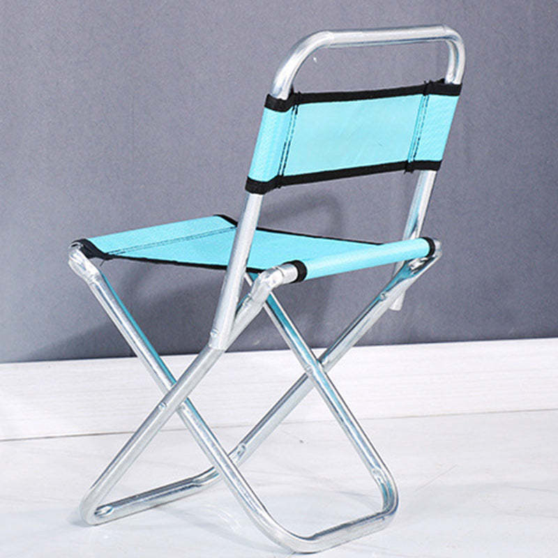 Modern Fabric Metal Foldable Outdoor Chair — Green