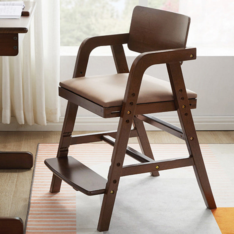 Modern Kids Rubber Wood Fabric Adjustable Desk Chair