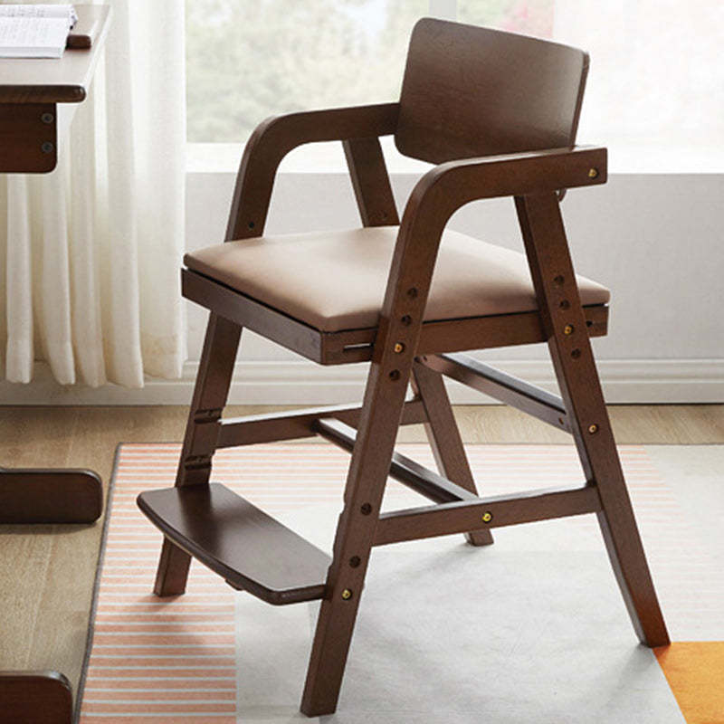 Modern Kids Rubber Wood Fabric Adjustable Desk Chair