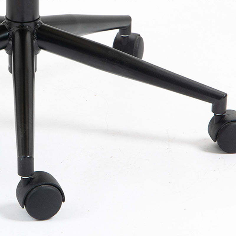 Minimalist Leather Steel Adjustable Desk Chair