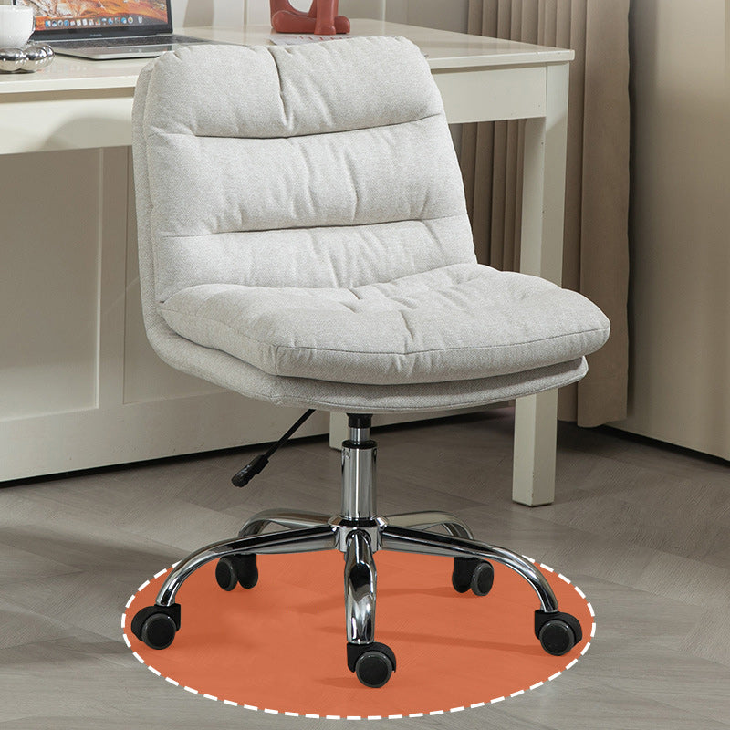 Minimalist Fabric Steel Movable Desk Chair