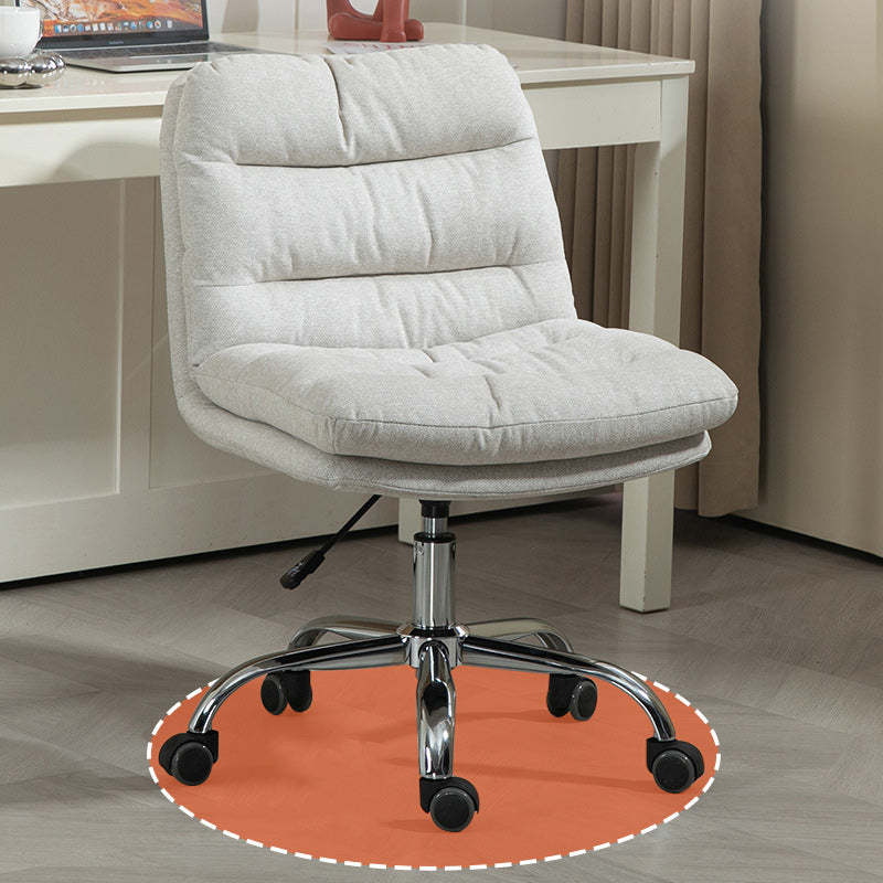 Minimalist Fabric Steel Movable Desk Chair
