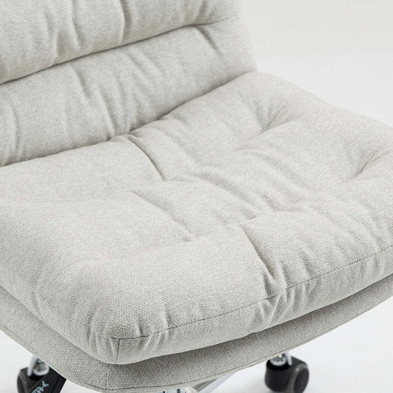 Minimalist Fabric Steel Movable Desk Chair