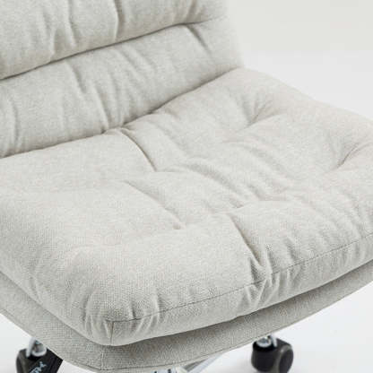 Minimalist Fabric Steel Movable Desk Chair