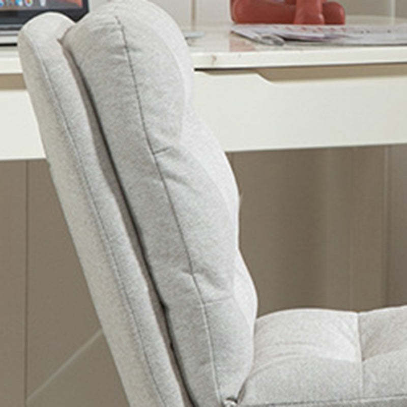 Minimalist Fabric Steel Movable Desk Chair