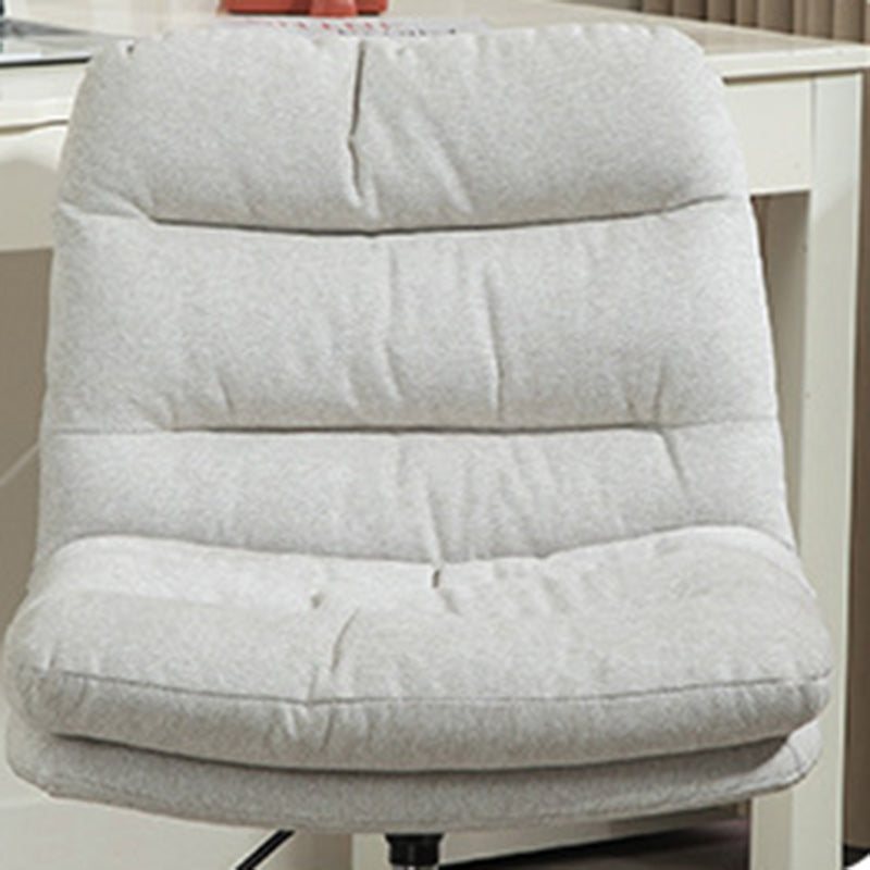 Minimalist Fabric Steel Movable Desk Chair