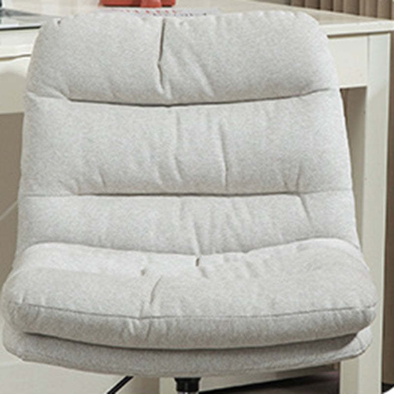 Minimalist Fabric Steel Movable Desk Chair