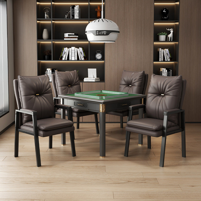 Chinese Leather Cotton Steel Dining Chair