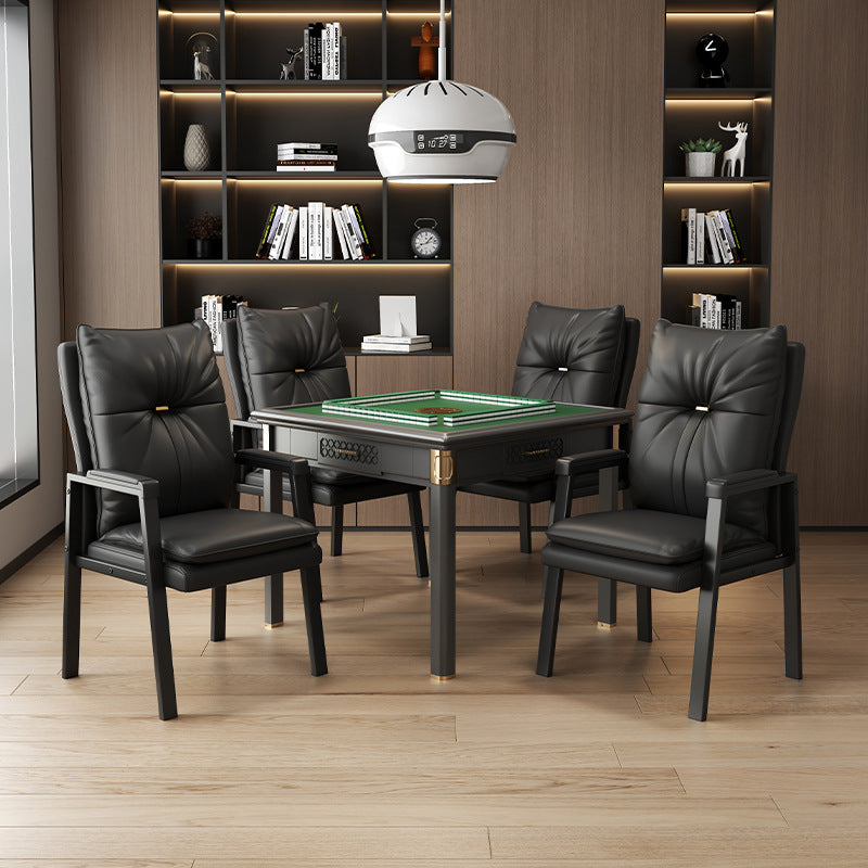 Chinese Leather Cotton Steel Dining Chair