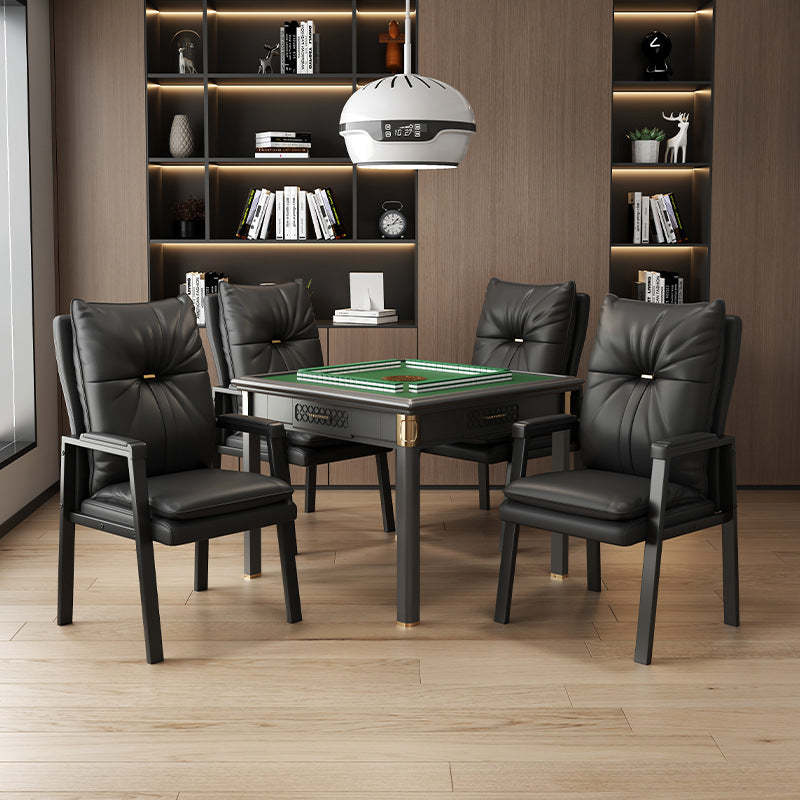 Chinese Leather Cotton Steel Dining Chair