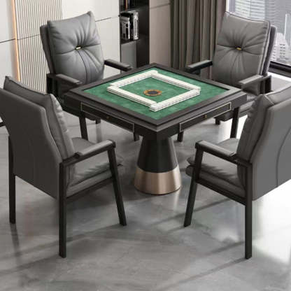 Chinese Leather Cotton Steel Dining Chair