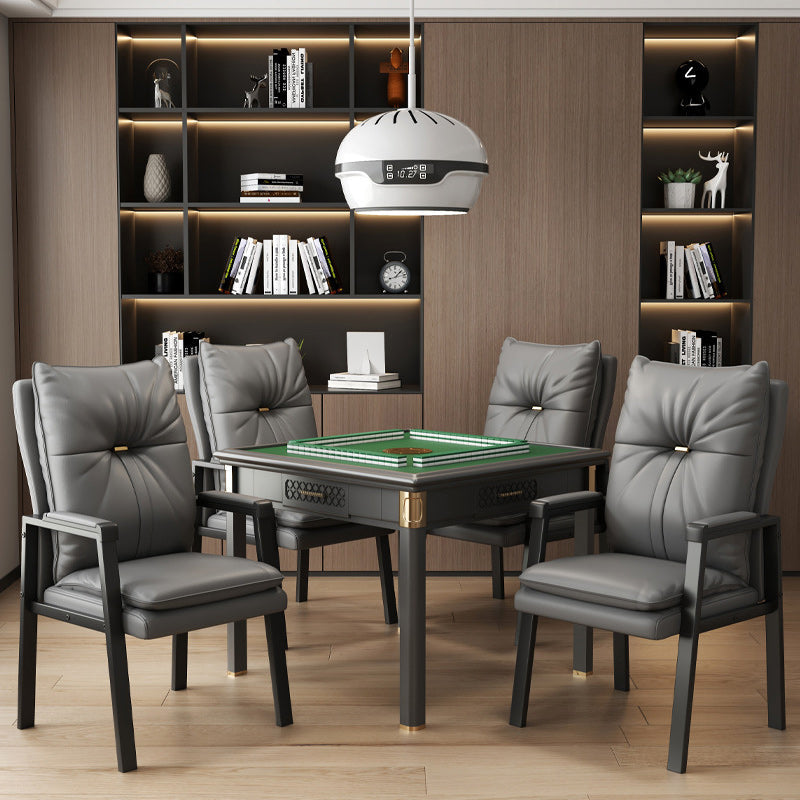 Chinese Leather Cotton Steel Dining Chair