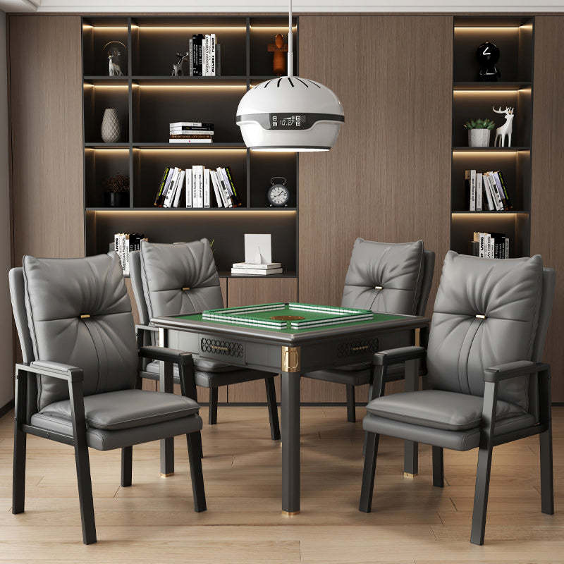 Chinese Leather Cotton Steel Dining Chair