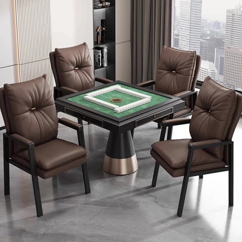 Chinese Leather Cotton Steel Dining Chair