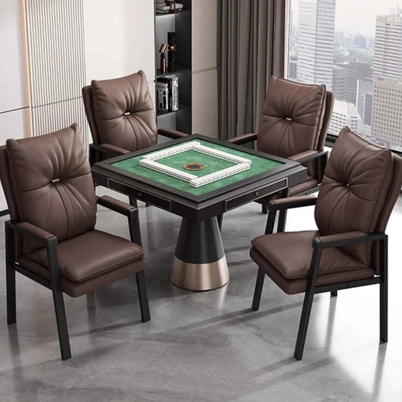 Chinese Leather Cotton Steel Dining Chair