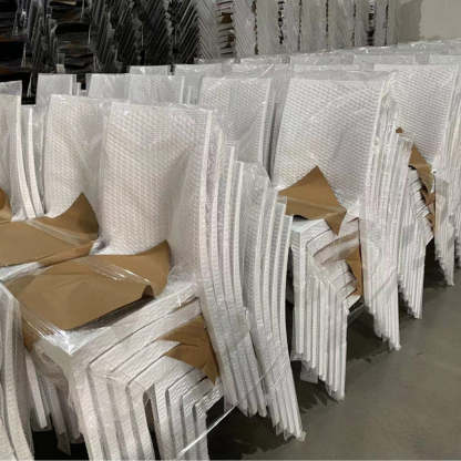 Minimalist Woven Plastic Stackable Dining Chair