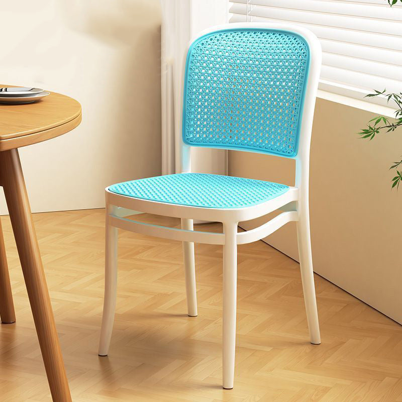 Scandinavian Woven Tritan Stackable Dining Chair