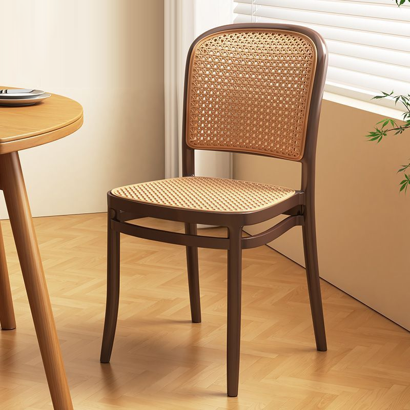 Scandinavian Woven Tritan Stackable Dining Chair