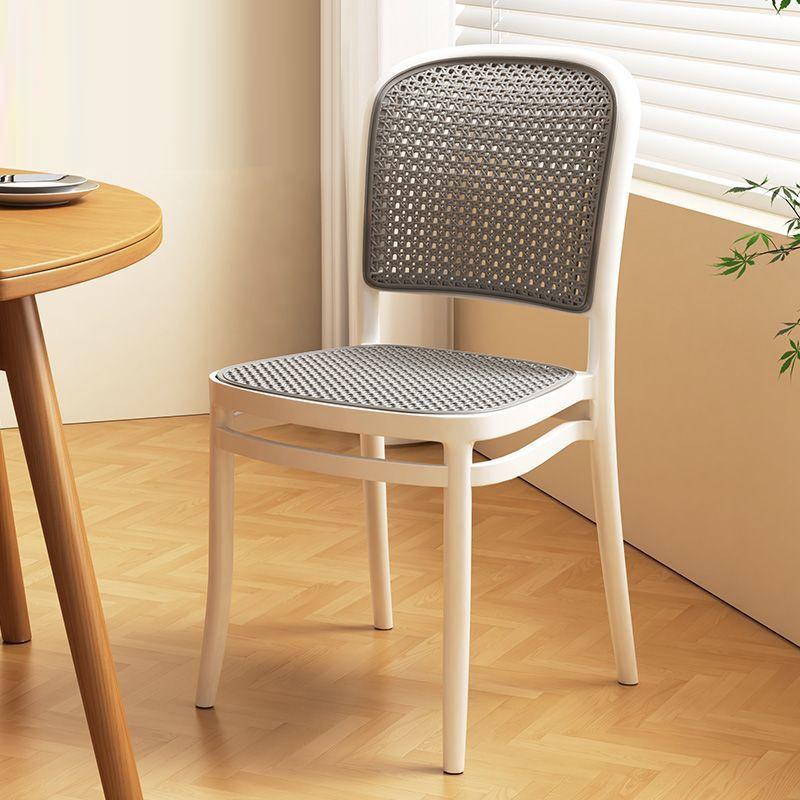 Scandinavian Woven Tritan Stackable Dining Chair