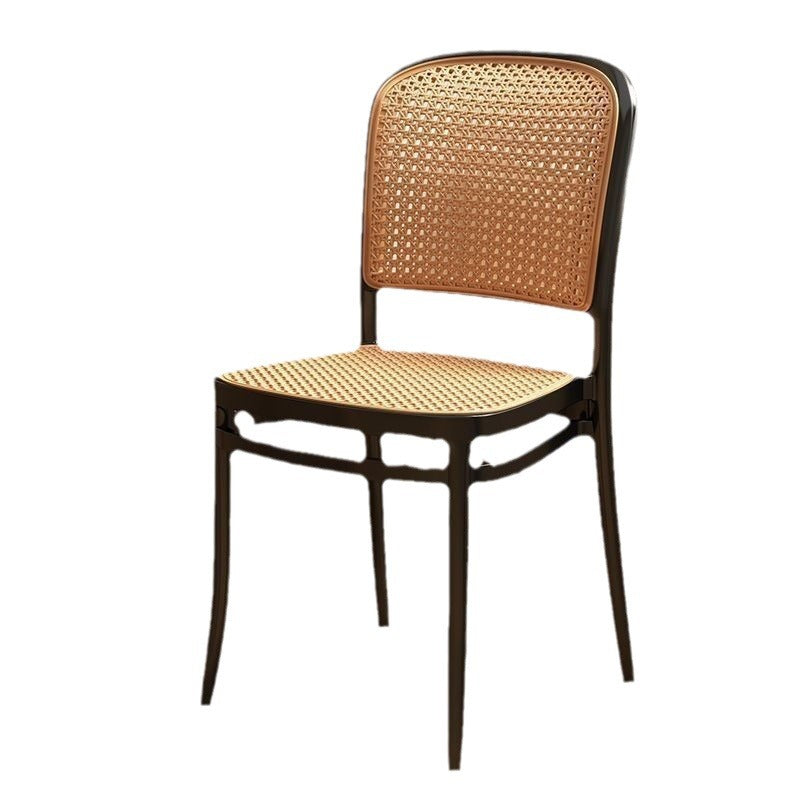 Scandinavian Woven Tritan Stackable Dining Chair