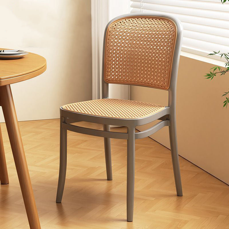 Scandinavian Woven Tritan Stackable Dining Chair