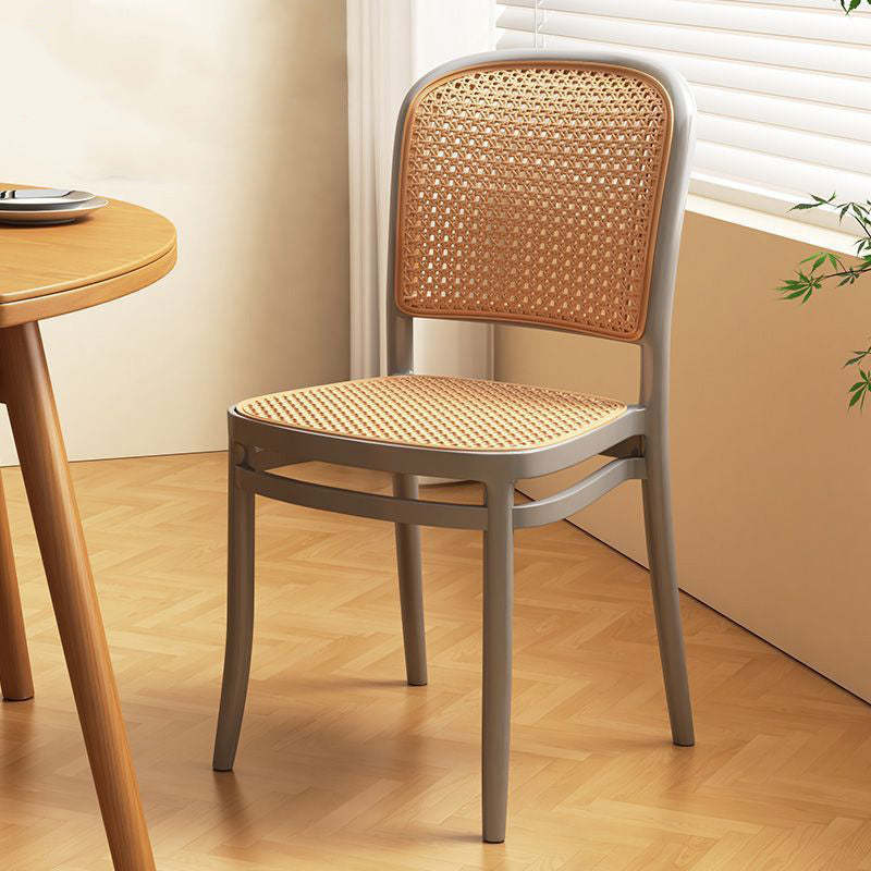 Scandinavian Woven Tritan Stackable Dining Chair