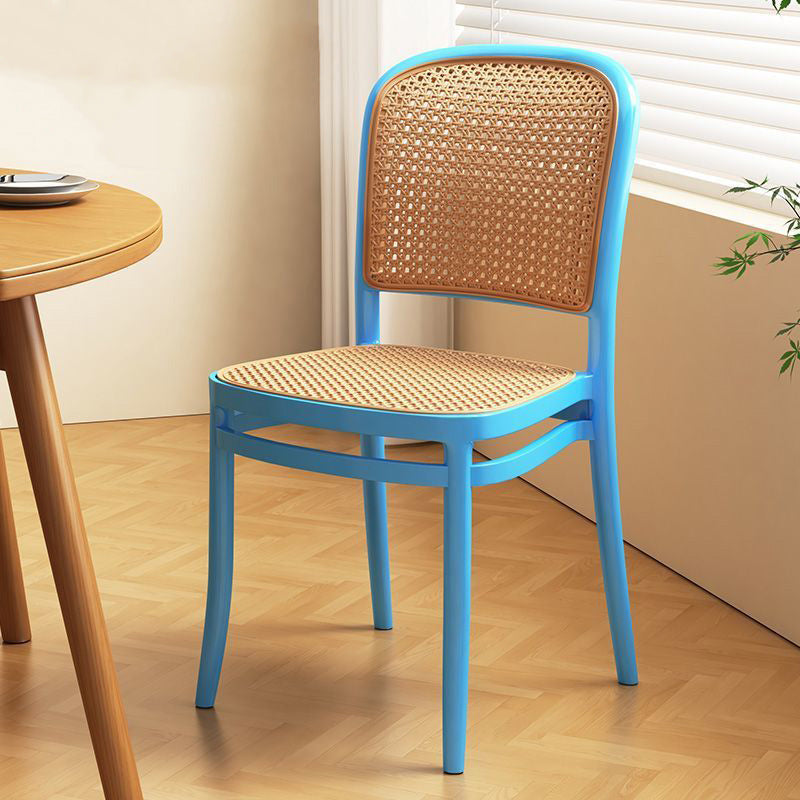 Scandinavian Woven Tritan Stackable Dining Chair