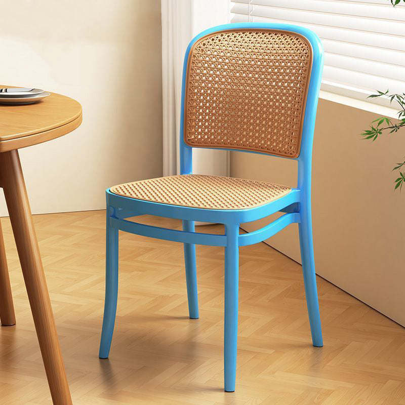 Scandinavian Woven Tritan Stackable Dining Chair