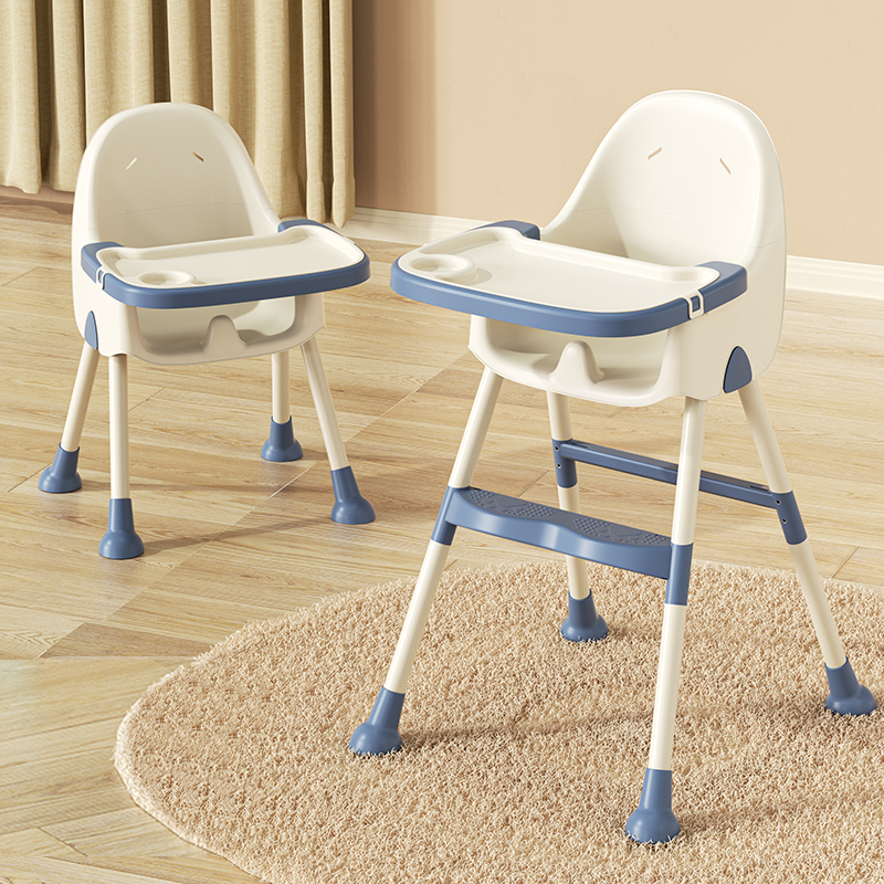 Lighom minimalist foldable kids leather dining chairs & benches — Not Foldable Without Storage Bag / Blue