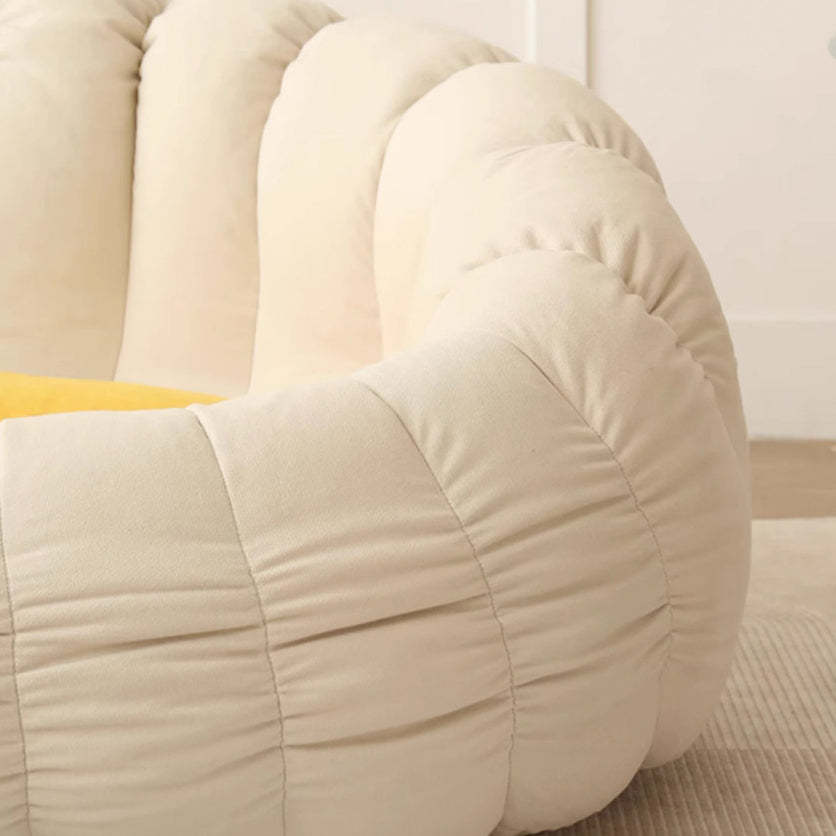 Nordic Snowflake Fleece Flower Sofa Footrest