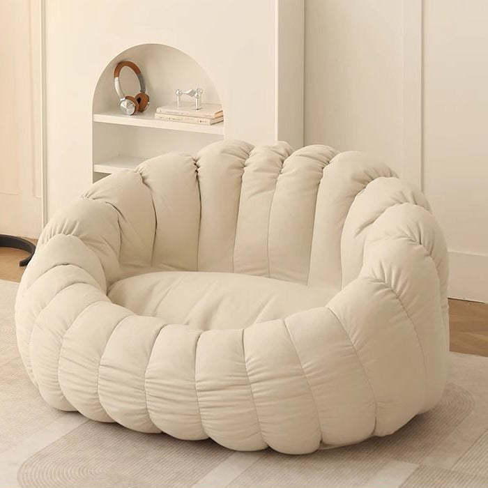 Nordic Snowflake Fleece Flower Sofa Footrest