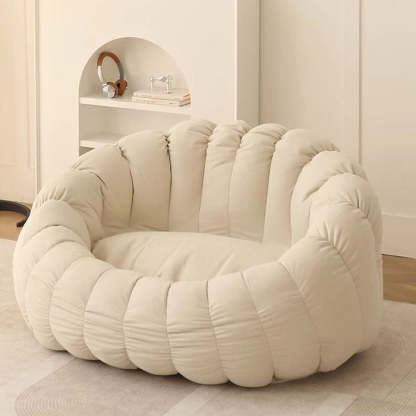 Nordic Snowflake Fleece Flower Sofa Footrest