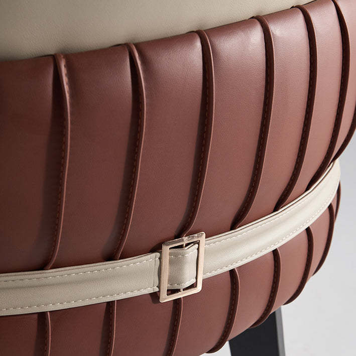 Modern Microfiber Leather Ash Dining Chair