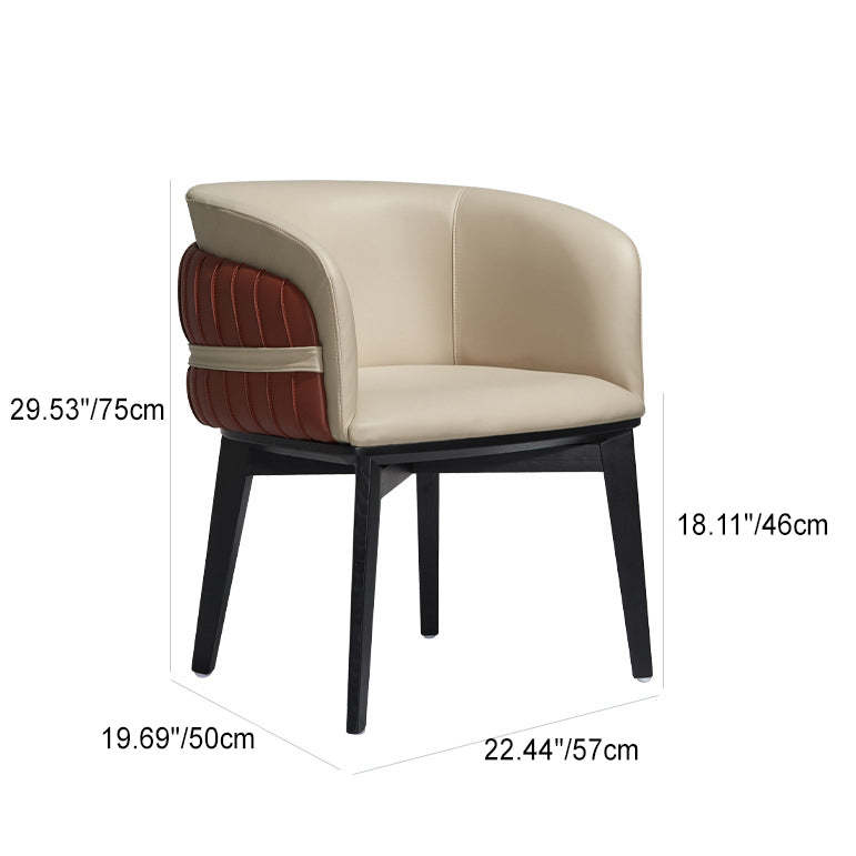Modern Microfiber Leather Ash Dining Chair