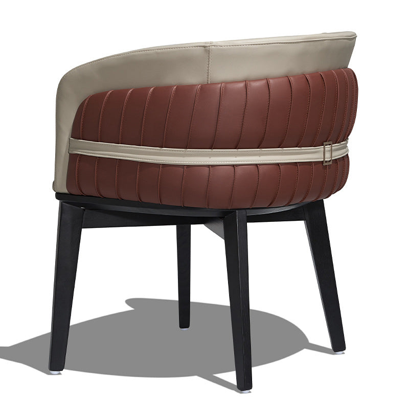 Modern Microfiber Leather Ash Dining Chair
