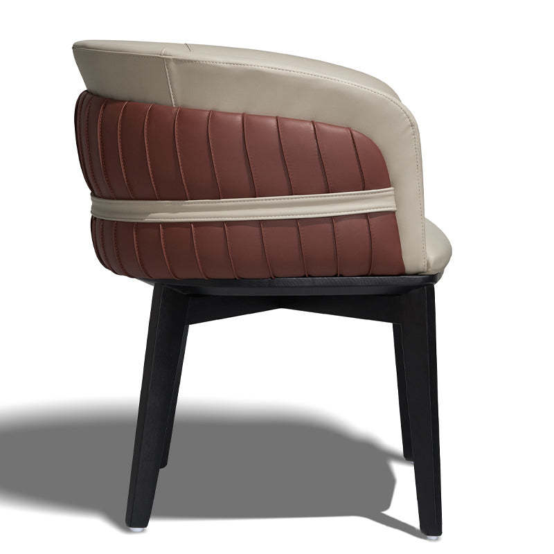 Modern Microfiber Leather Ash Dining Chair